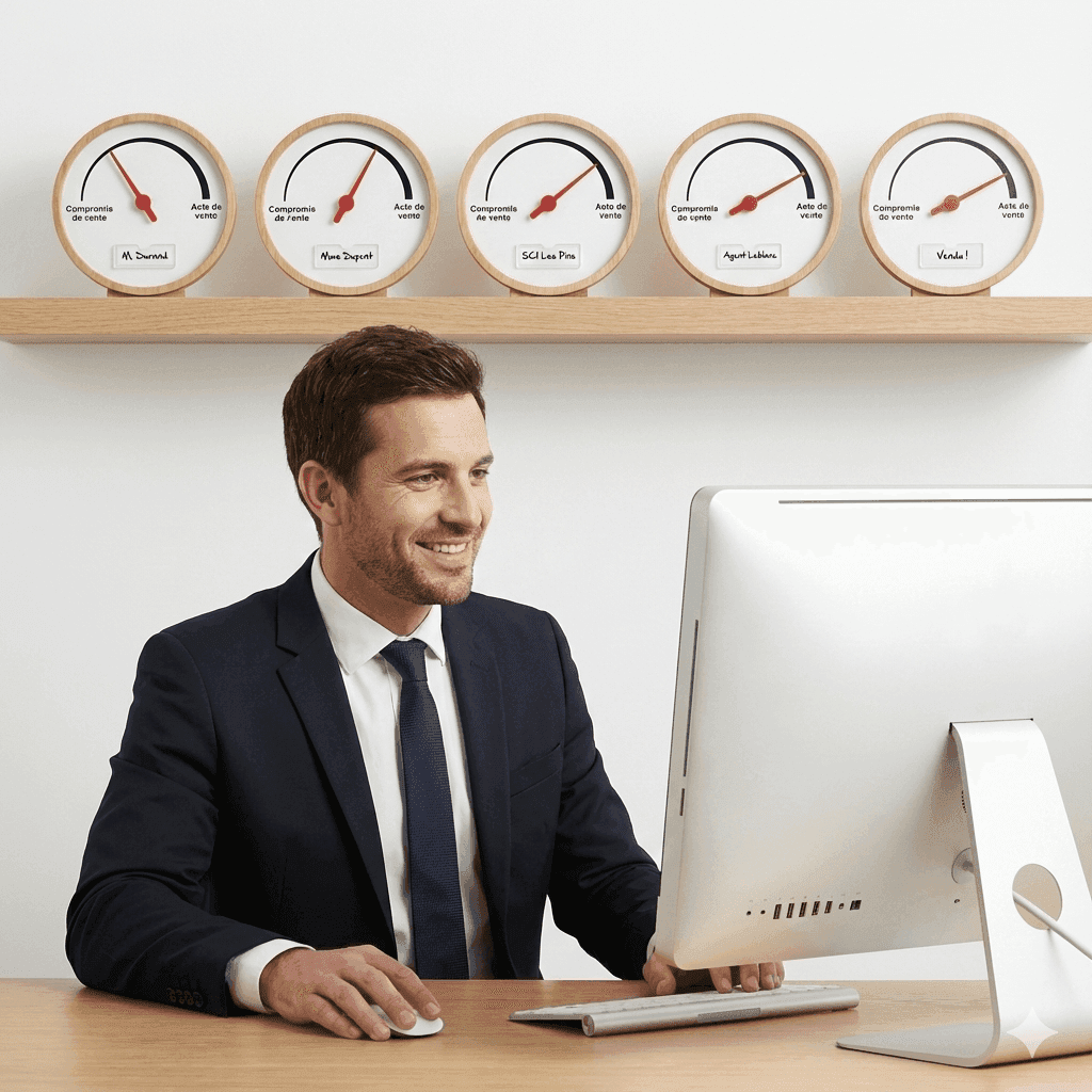 Vue du minuteur sur un bureau